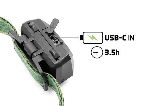 Delphin Čelová lampa Monox