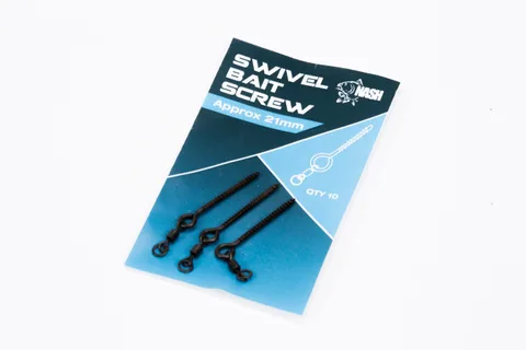 Nash Kolíček s mikroobratlíkem Swivel Bait Screw 10ks