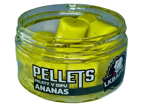 LK Baits Pelety v dipu Ananas 60g