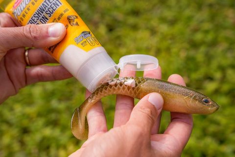 Berkley Gumová nástraha PowerBait Cullshad Lime Chartreuse