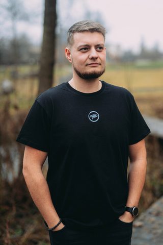 Giants fishing Tričko pánské černé Šupináč hlava