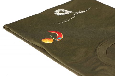 Carp 'R' Us Tričko Mouthsnagger army zelená