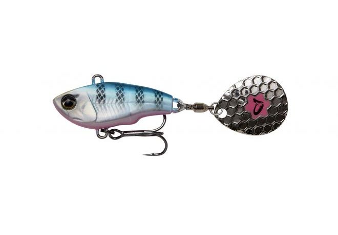 Savage Gear Wobler Fat Tail Spin Sinking Blue Silver Pink
