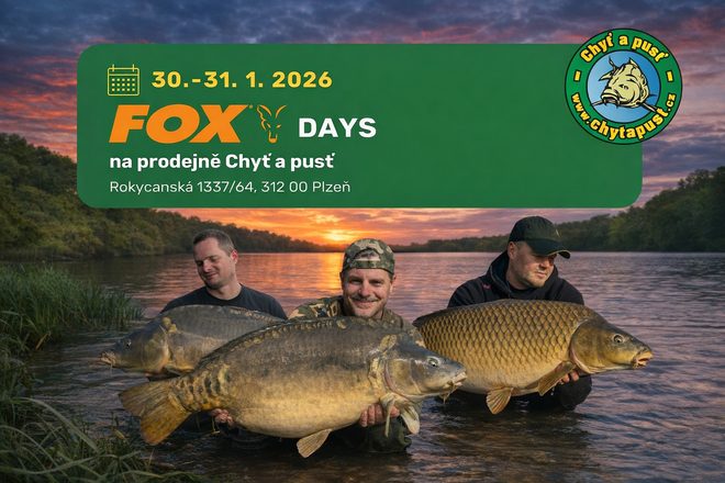 FOX Days jsou zpět! Připravte se na sezónu 2026 na prodejně Chyť a pusť
