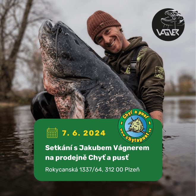 7.6. 2024 Setkání s Jakubem Vágnerem v prodejně Chyť a pusť