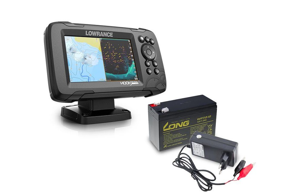 Lowrance Echolot Hook Reveal 5 se Sondou HDI 83/200khz + baterie + nabíječka ZDARMA