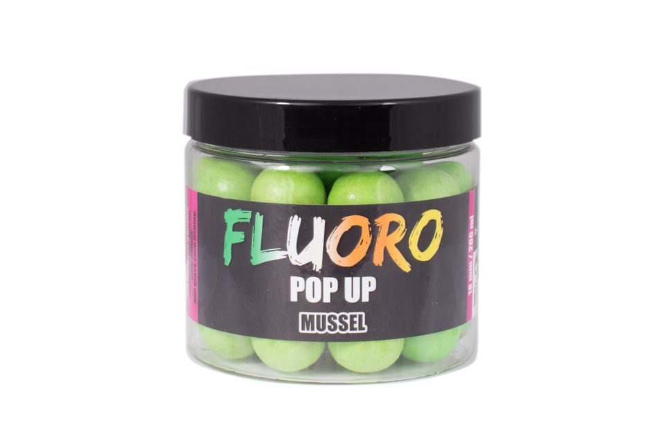 LK Baits Pop-Up boilie Fluoro Mussel 18mm 200ml