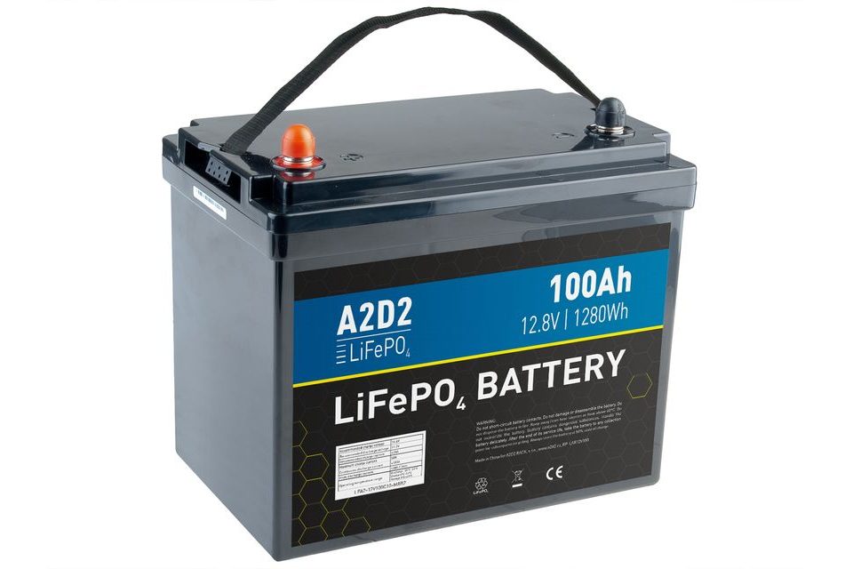 A2D2 Baterie LiFePO4 12,8V 100Ah M8 (Size of 75Ah)