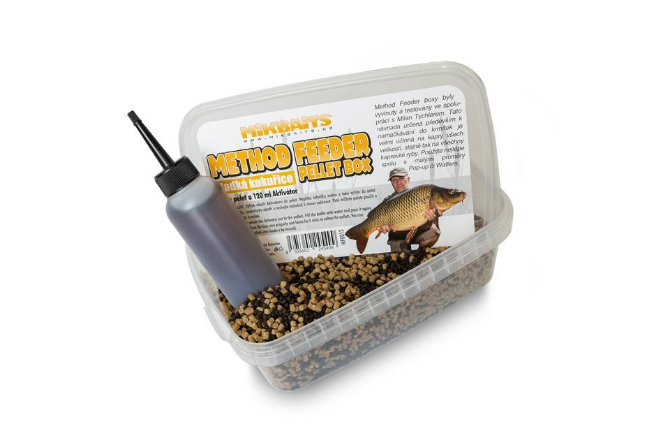 Mikbaits Method Feeder pellet box 400g+120ml