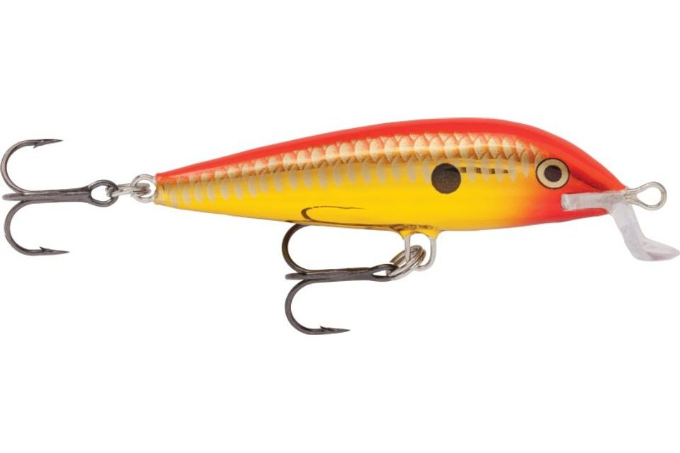 Rapala Wobler Team Esko Chrome Gold Fluorescent Red