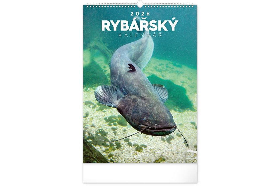 Notique Nástěnný kalendář Rybářský 2026