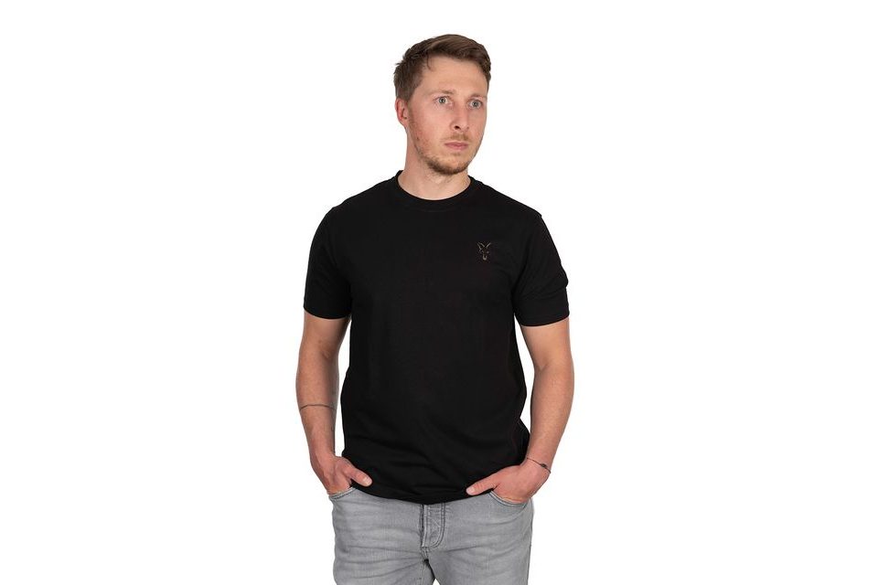 Fox Triko Black Fox Head Logo T-Shirt