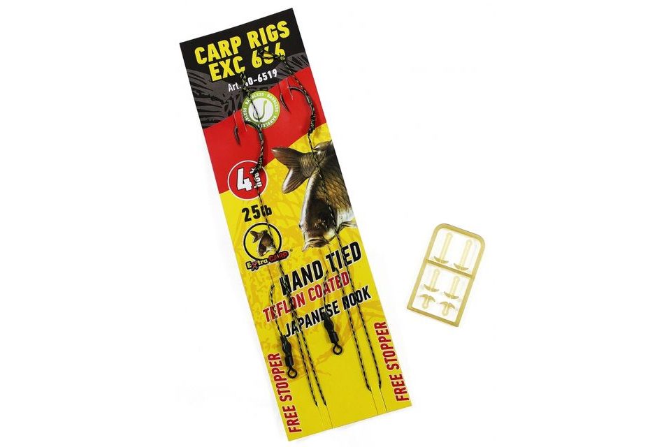 Extra Carp Boilies návazce Rig EX 666 Barbless 2ks