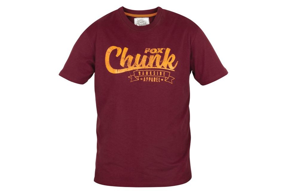 Fox Triko Chunk Burgundy Orange T-Shirt