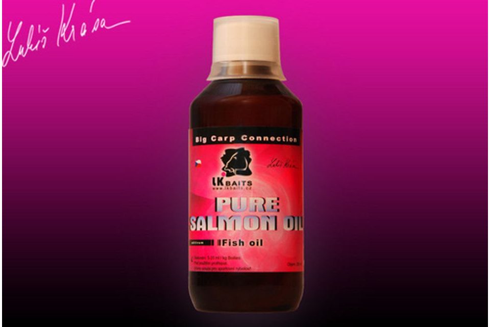 LK Baits Salmon oil pure (čistý lososový olej) 250 ml