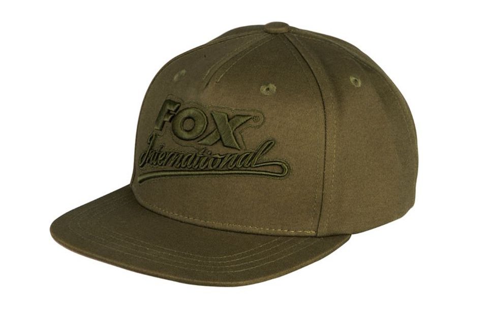 Fox Kšiltovka Khaki Flat Peak College Snapback