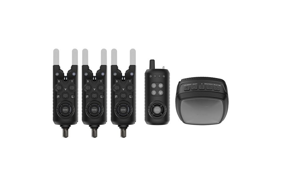 Sonik Sada signalizátorov Gizmo2 Alarm Set 3+1 + Bivvy Lamp