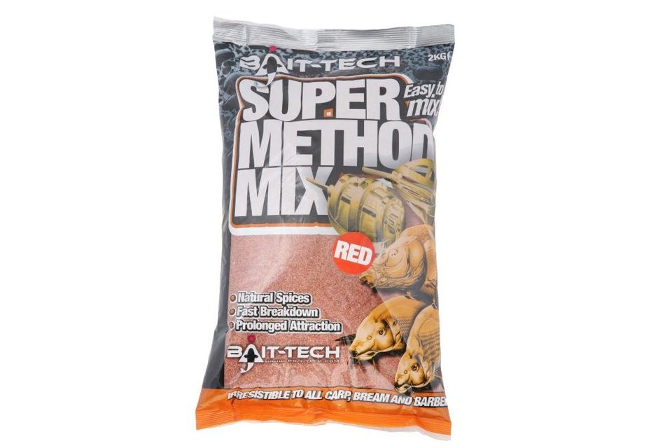 Bait-Tech Krmítková směs Super Method Mix Red 2kg