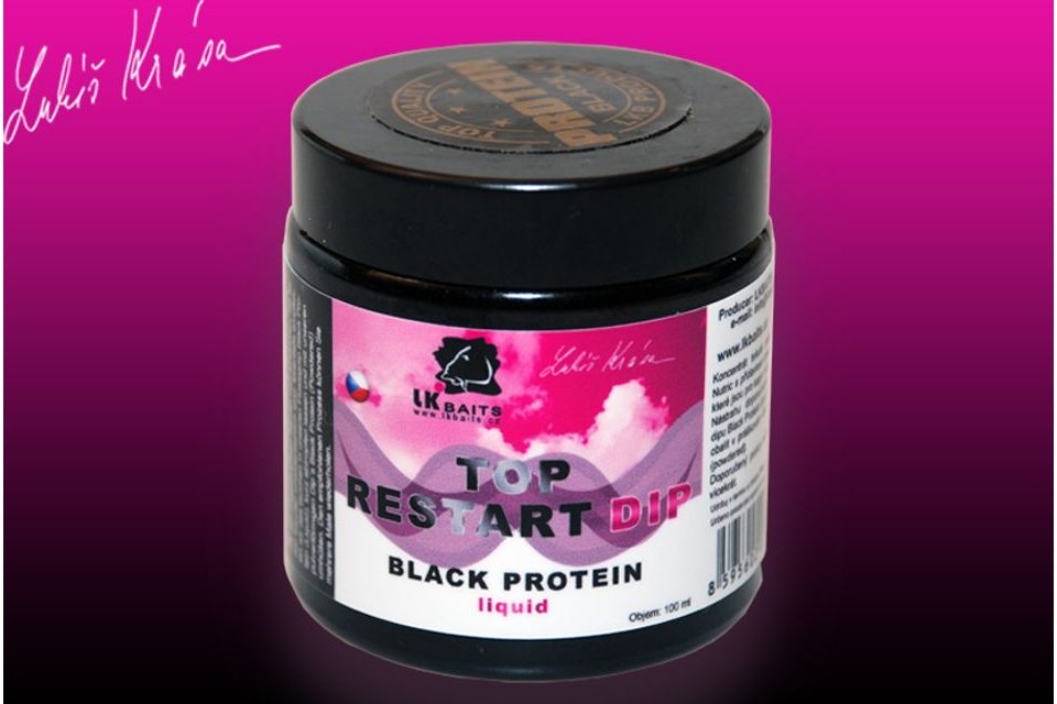 LK Baits Top ReStart Dip Black Protein Liquid