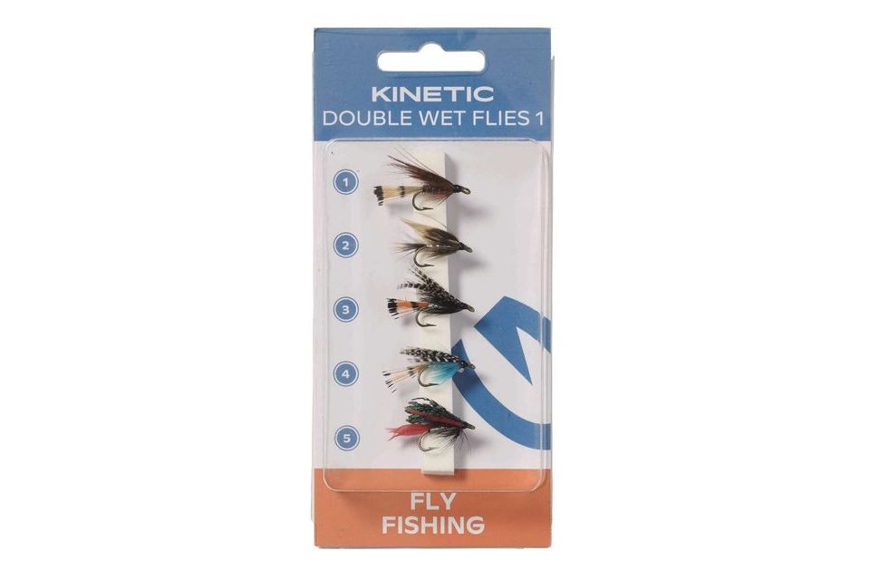 Kinetic Nympfy Wet Flies Dubble Hook 1 5pcs