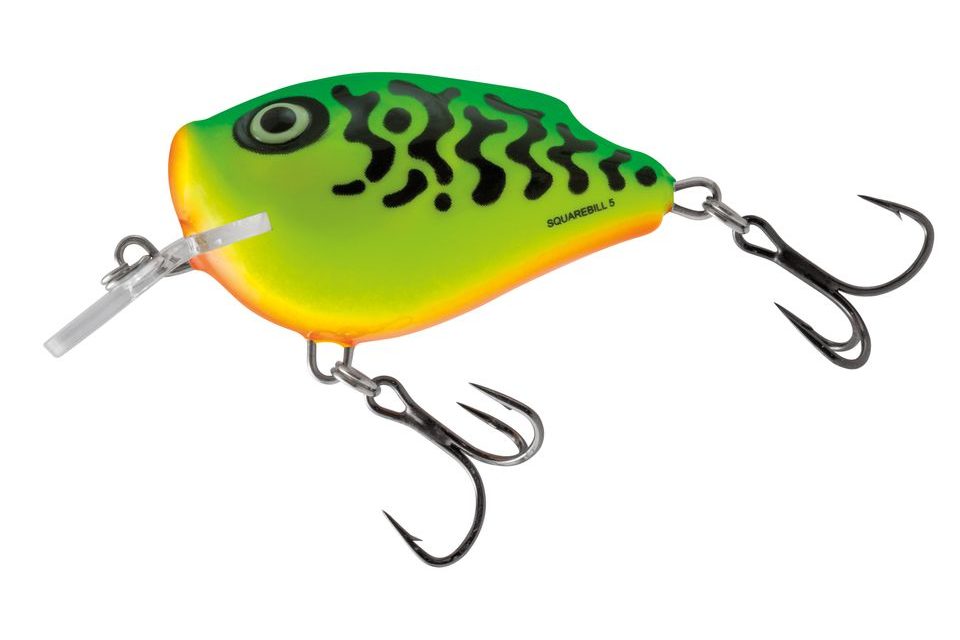 Salmo Wobler SquareBill Floating Green Tiger