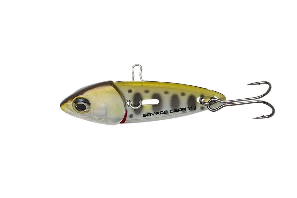 Savage Gear Třpytka Switch Blade Minnow Green Silver Ayu