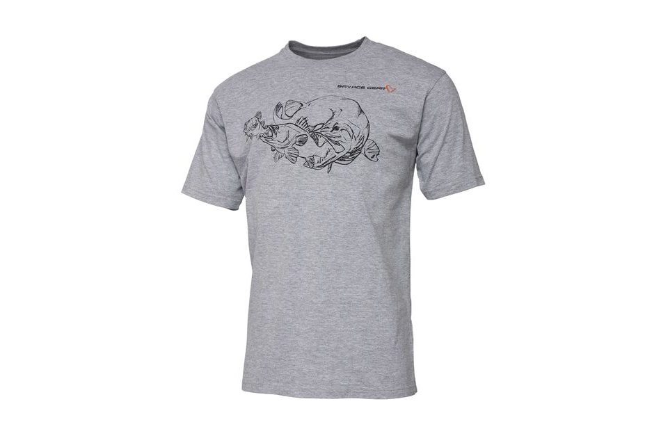 Savage Gear Triko Cannibal Ink Tee Grey