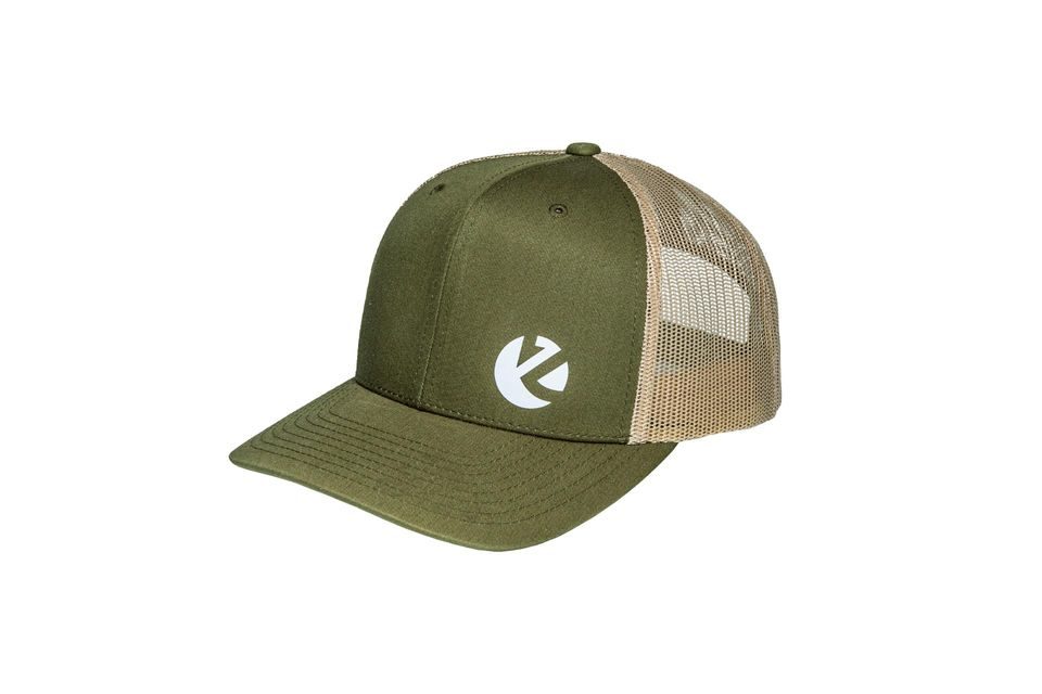 Zeck Kšiltovka Curved-Brim Trucker Green