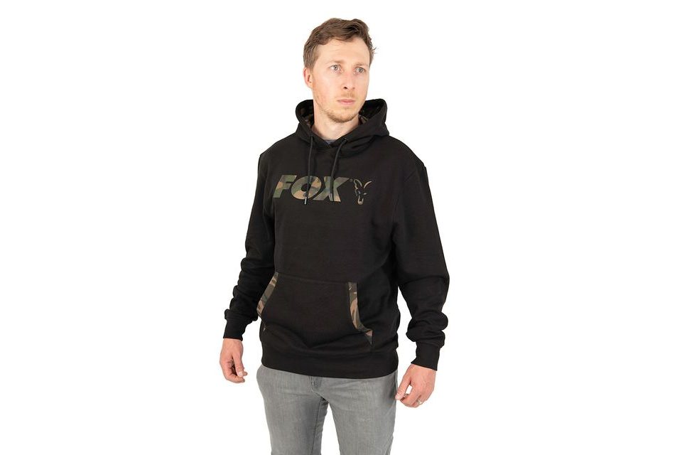 Fox Mikina LW Black/Camo Print Pullover Hoody