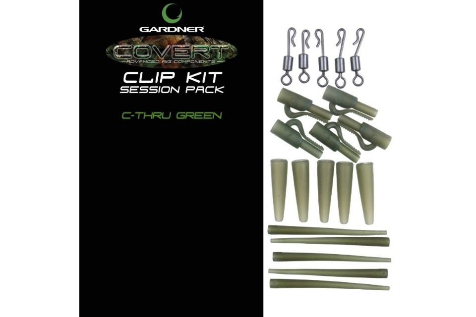 Gardner Kompletní systém na boční zátěž - Covert Clip Kit C-thru, průhledné zelené 5ks