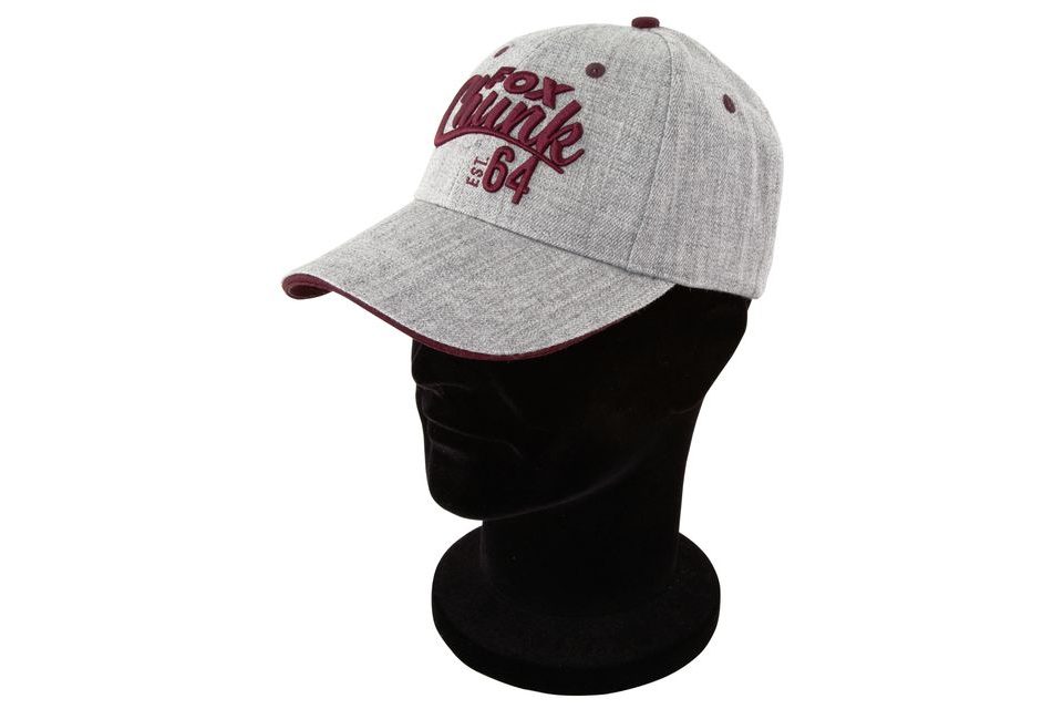 Fox Kšiltovka Chunk Grey/Burgundy Twill Baseball Cap