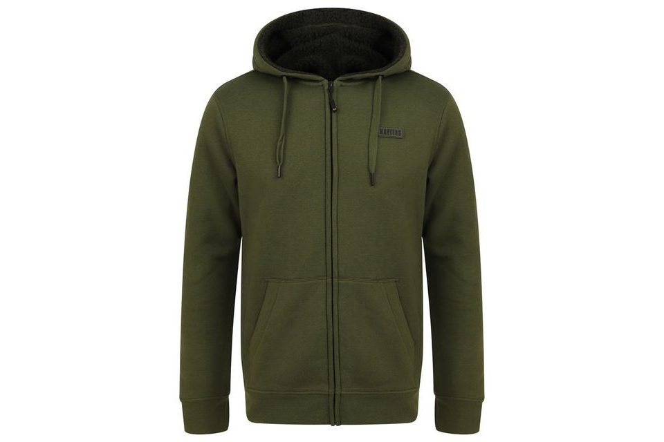 Navitas Mikina Sherpa Zip Hoody Green