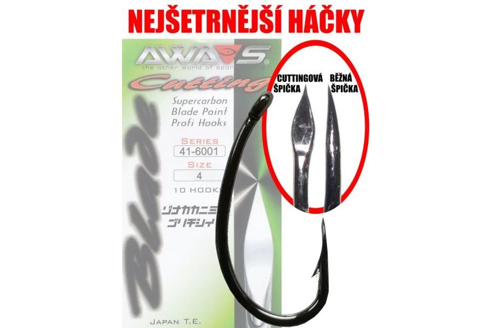 Awa-S Háčky Cutting Blade 6001 Black Nickel 10ks
