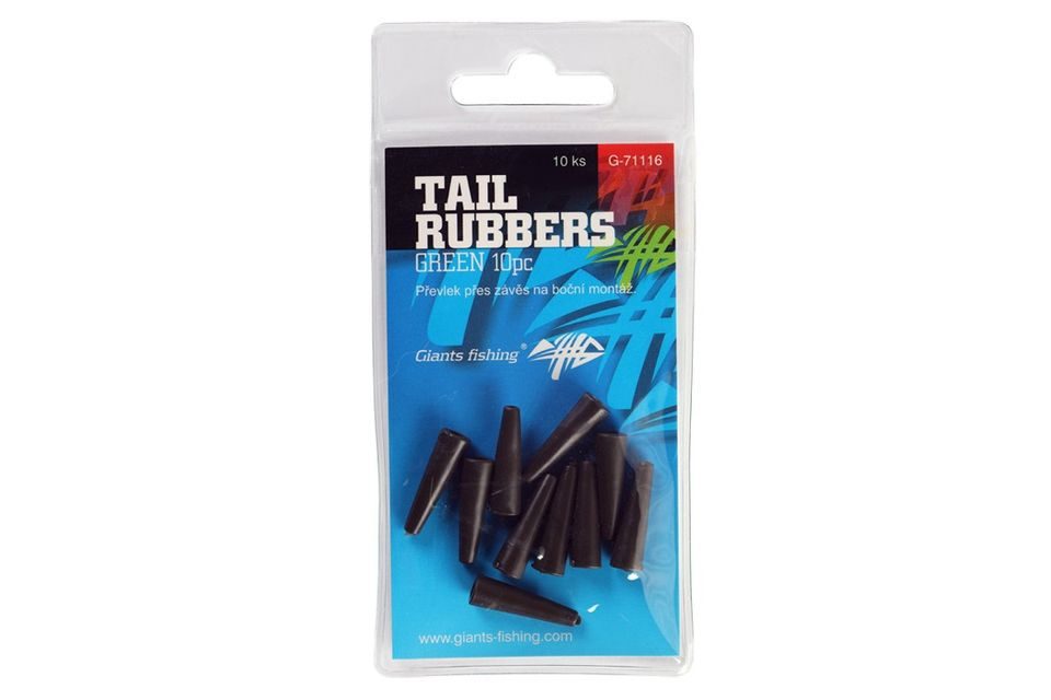 Giants Fishing Prevliek na závesku Tail Rubbers Green 20mm 10ks