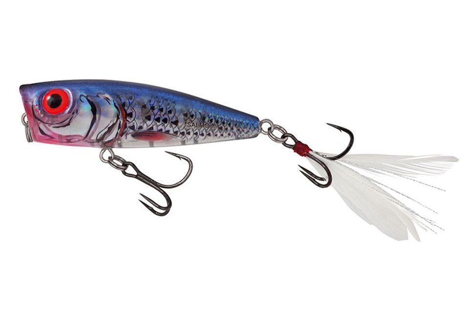 Salmo Wobler Rattlin' Pop Floating Clear Blue Shiner