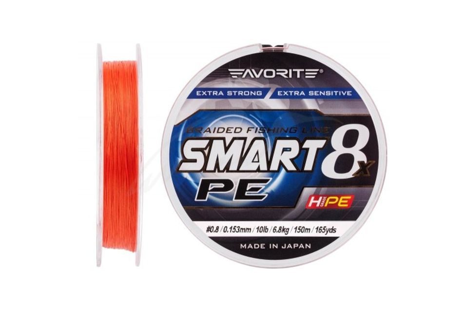 Favorite Šňůra Smart 8 PE orange 150m