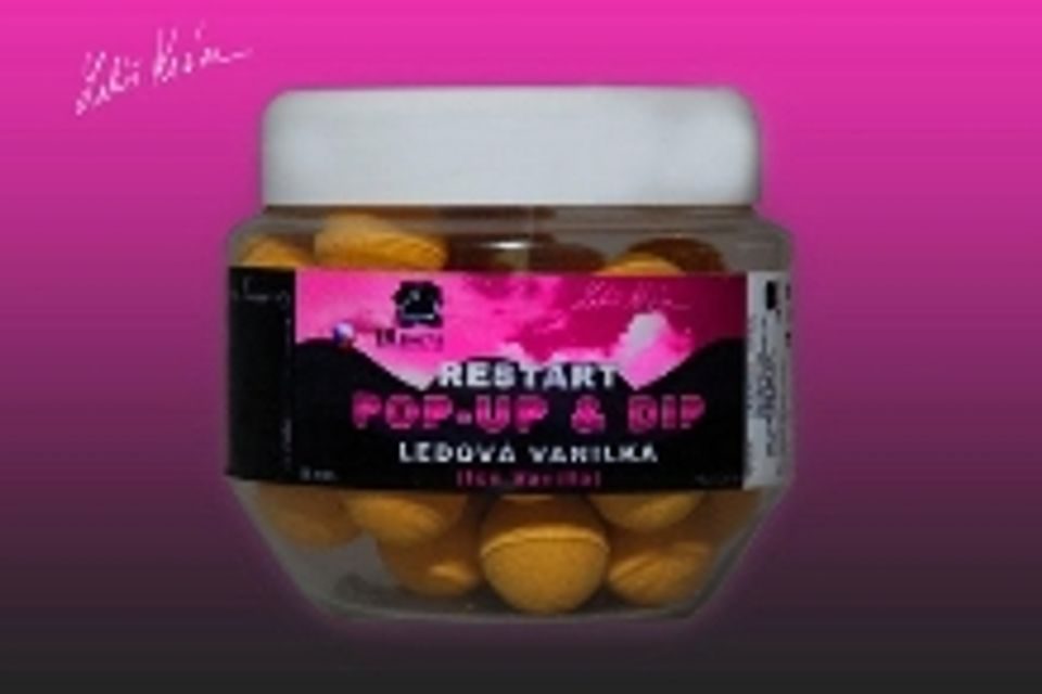 LK Baits Pop-up ReStart Ice Vanilla + dip 14mm