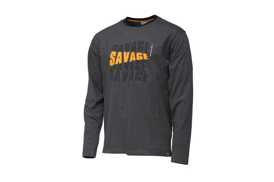 Savage Gear Triko Simply Savage Logo Tee Long Sleeve