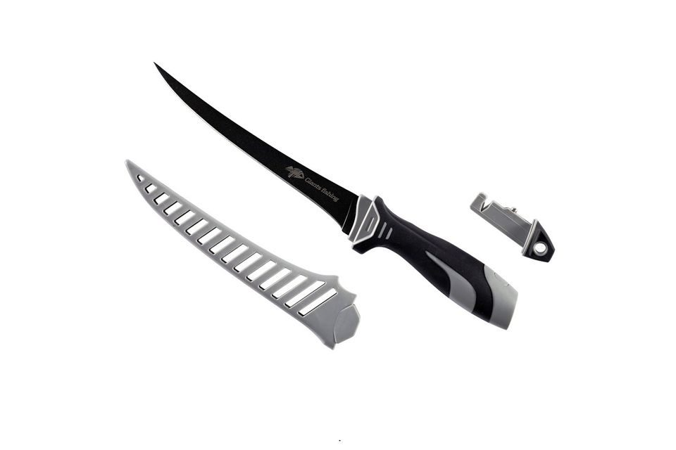 Giants Fishing Filetovací nůž 7" Fillet Knife with Sharpener (Easy clean sheath)
