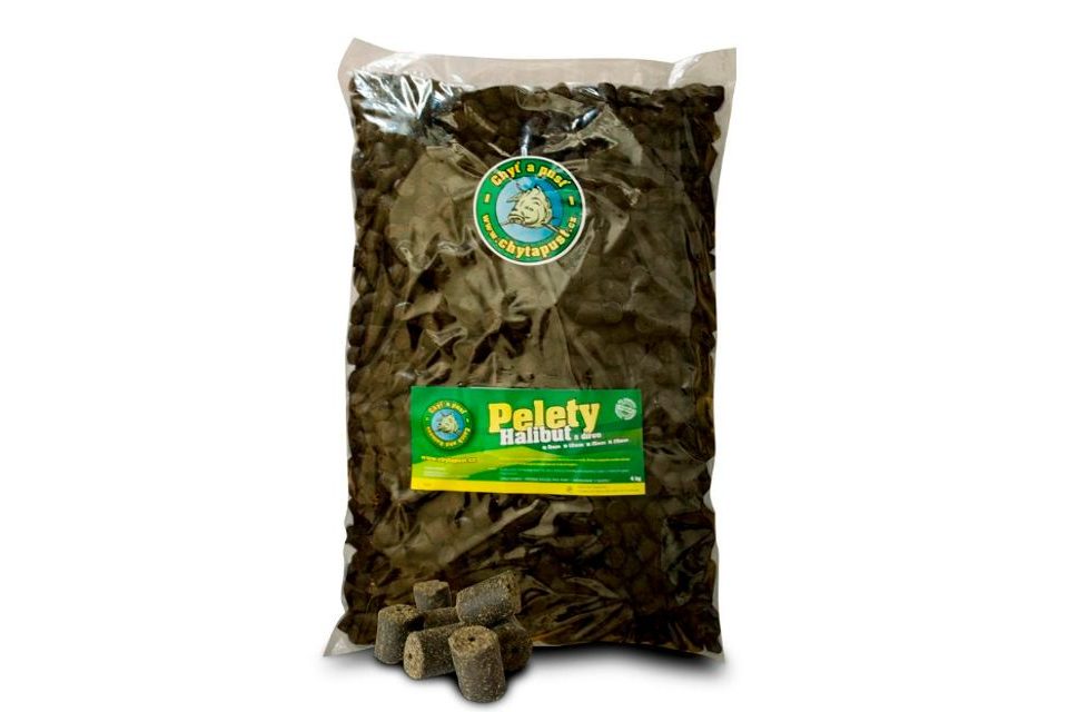 Chyť a pusť Pelety Halibut s dírou 10kg
