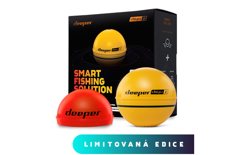 Deeper Nahazovací sonar Fishfinder CHIRP+ 2 Limitovaná edice ve žluté barvě