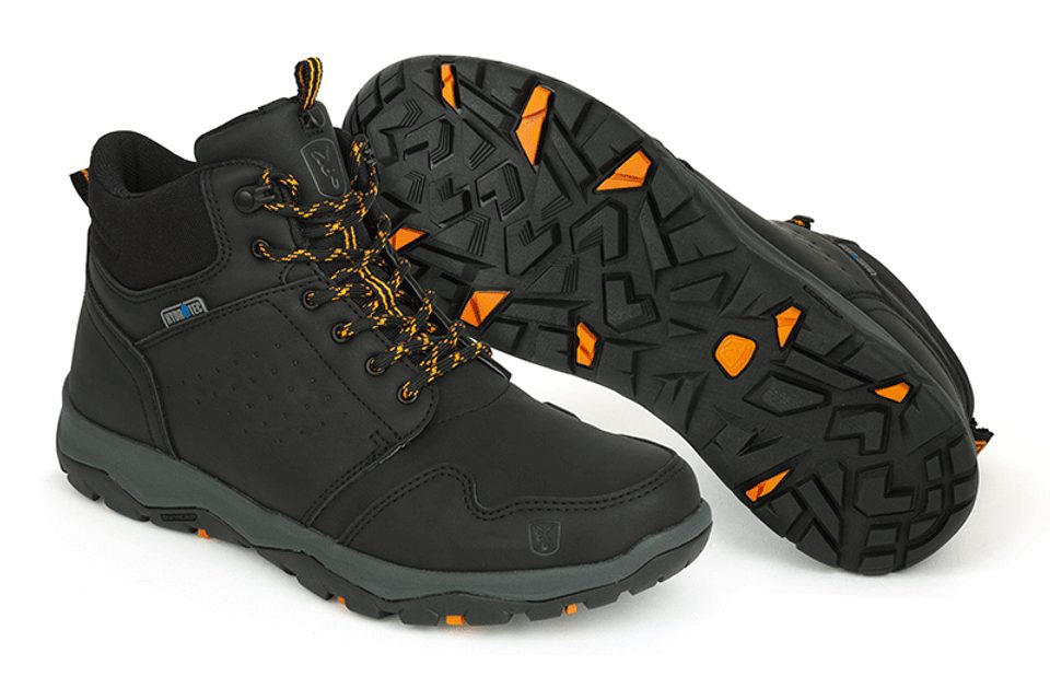 Fox Boty Collection Black & Orange Mid Boots