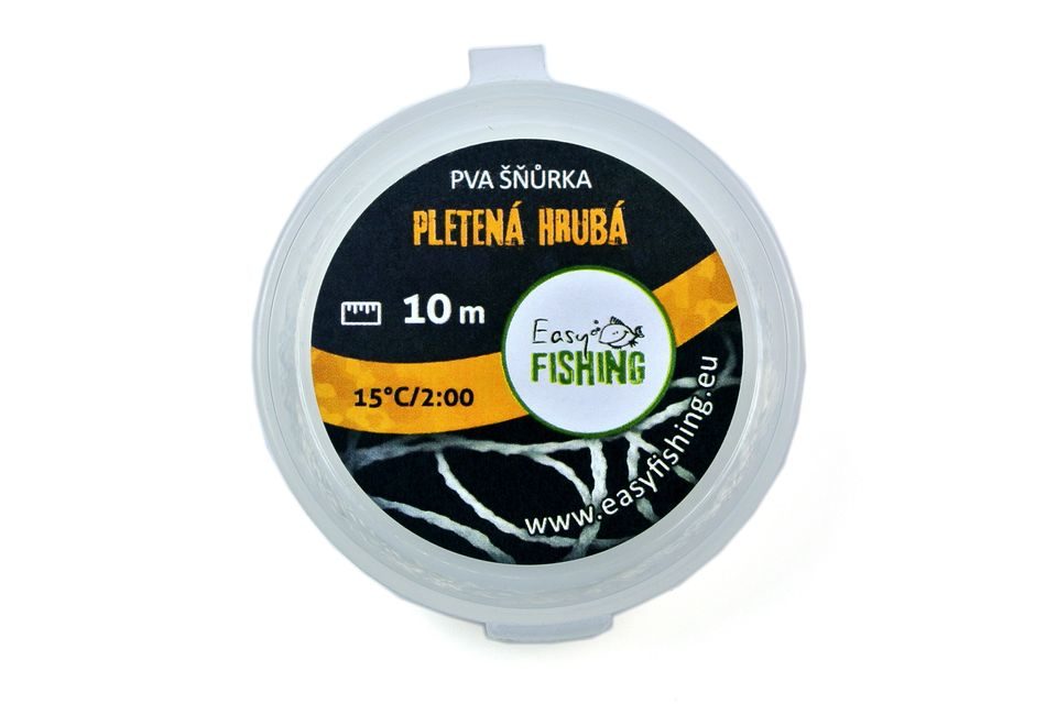 EasyFISHING PVA šňůrka silnější pletená hrubá 10m