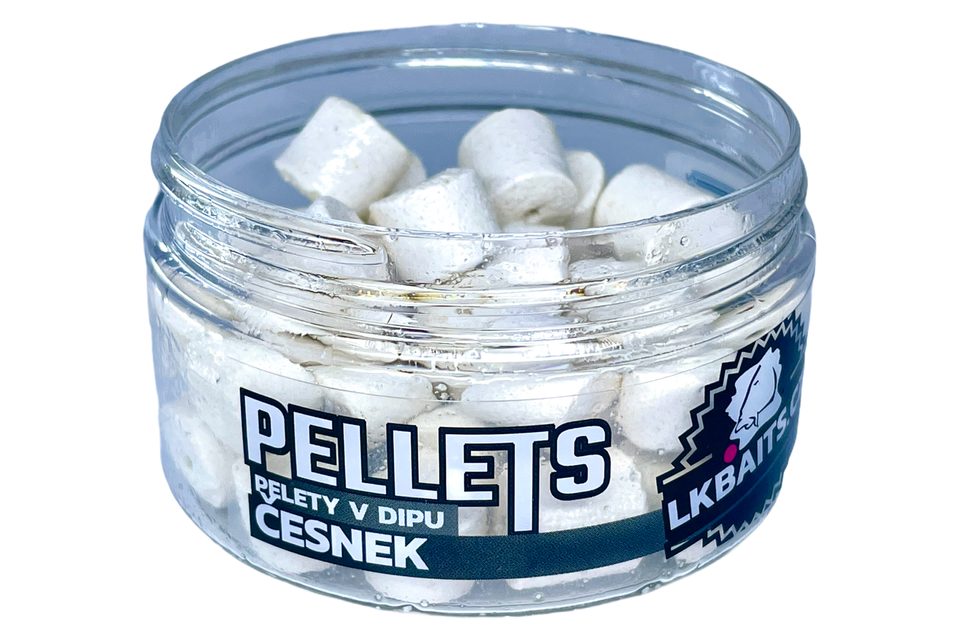 LK Baits Pop-up Pelety v dipu Česnek 40g