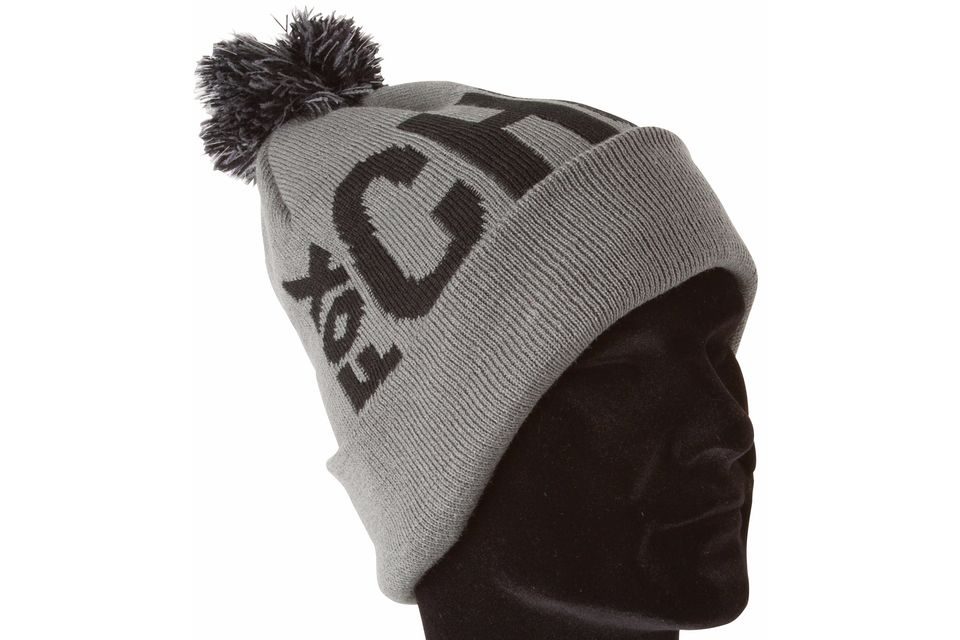 Fox Zimní čepice s bambulí Chunk Black/Grey Bobble Hat