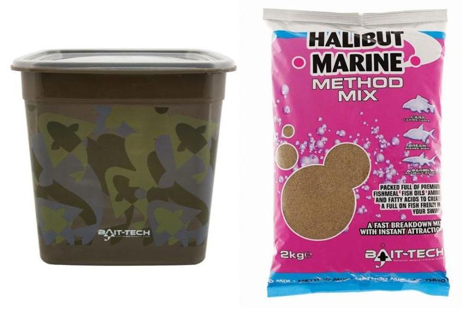 Bait-Tech Camo Bucket Halibut Marine Method Mix 3kg