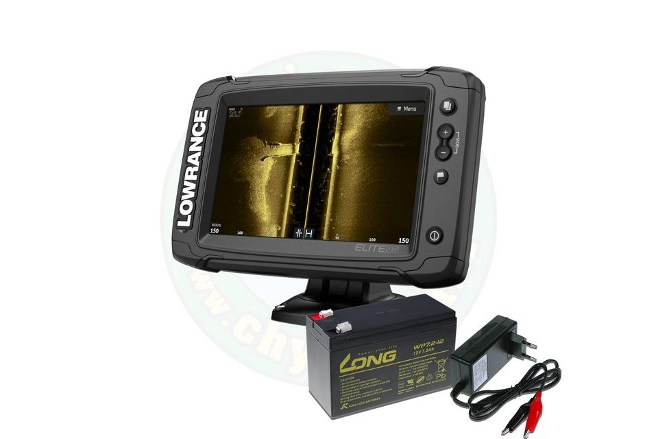 Lowrance Echolot Elite 7Ti² se sondou Active Imaging 3v1 + baterie + nabíječka ZDARMA