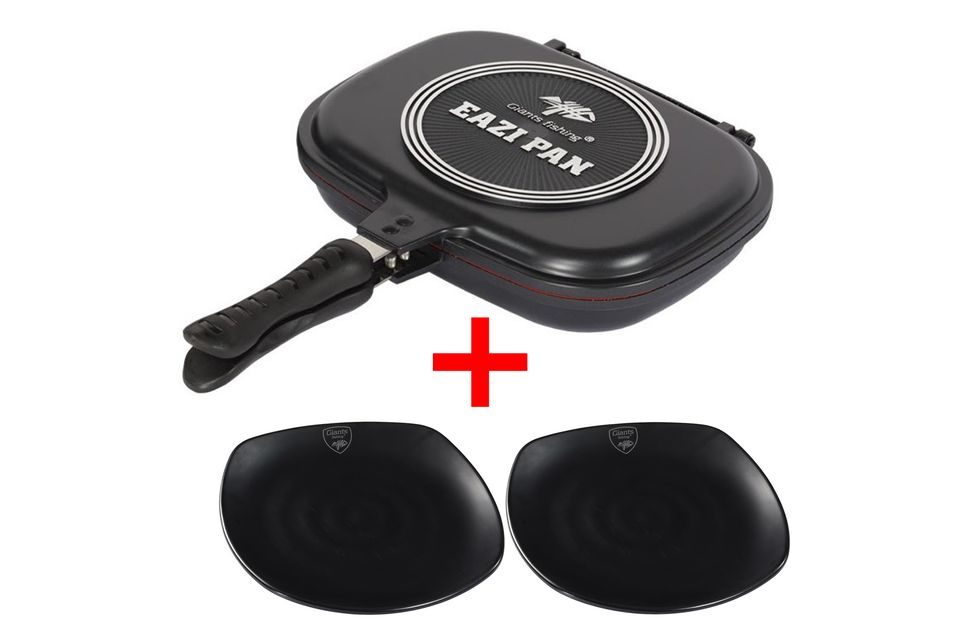 Giants Fishing Pánev na vaření Eazi Pan Medium + 2x Talíř Plate Black Large ZDARMA!
