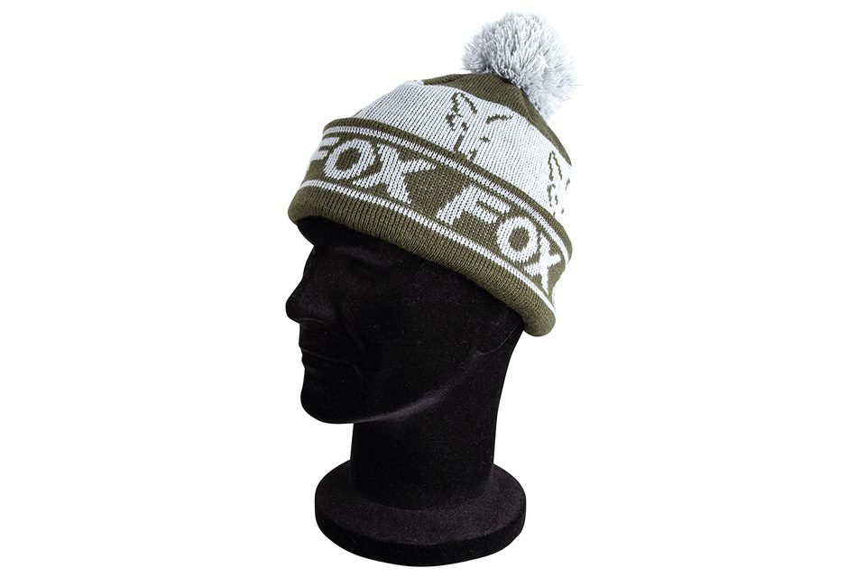 Fox Čepice Green/Silver - Lined Bobble Hat