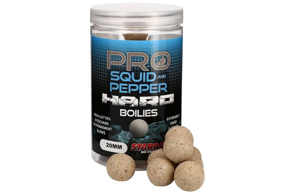 Starbaits Boilie Hard Probiotic Squid & Pepper 200g